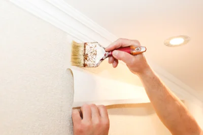 Pose de papier peint à Brussieu — revêtements muraux et toiles de verre